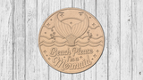 Beach Please I'm a Mermaid Door Hanger - DIY Unfinished Kit - Lvl 2