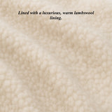 Benjamin (black) – Thick goatskin leather gloves with warm lambswool lining & touchscreen feature