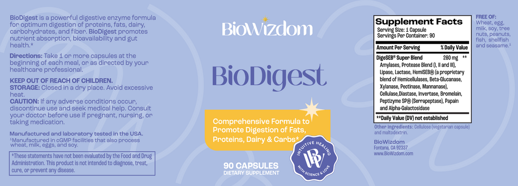 Biodigest BioDigest Digestive Enzymes 90 caps– Slickpurchase