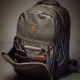 Black Leather Daily Commuter Bag XL