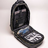 Black Monogram Leather Commuter Bag