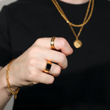 Black Onyx Signet Ring
