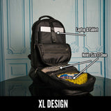 Black Leather Patented Carry-on Bag (XL Design) (Only 300 Made)