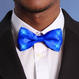 Blue Bow Tie with Blue LED Lights