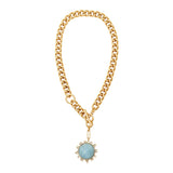 Odyssey Necklace Blue Gold