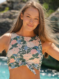Bouquet Knotted Crop Top