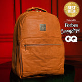 Brown Leather Commuter Bag