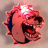 Bulldog Flashing Body Light Lapel Pins