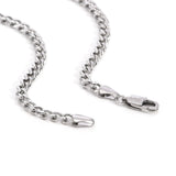 C014W B.Tiff Curb Link Chain Necklace/ 4mm