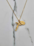 Miraculous Medal and Crucifix Necklace