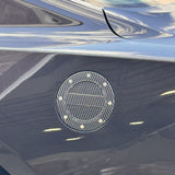 JSD Modern Style Replacement Fuel Door for Ford Mustang 2024 2025 All Models, Carbon Fiber Style