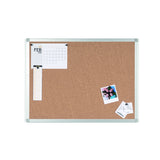 Ayda Cork Bulletin Board, 24 X 36, Aluminum Frame
