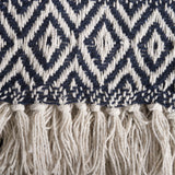 Dii Navy Adobe Stripe Throw