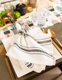 Dii Zig Dobby Stripe Napkin (Set Of 6)