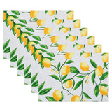 Dii Lemon Bliss Print Outdoor Placemat (Set Of 6)