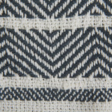 Dii Black & Mineral 2-Tone Chevron Stripe Throw
