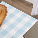 Dii Light Blue Buffalo Check Table Runner 14X72