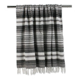 Dii Farmhouse Woven Throw, 50X60 With 3 Fringe, Black, 1 Piece