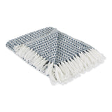 Dii Arrowhead Woven Throw, 50X60 With 3 Fringe, French Blue, 1 Piece
