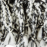 Dii Black & White Textured Acrylic Throw