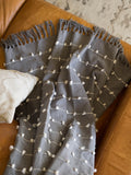 Dii Gray Woven Loop Throw