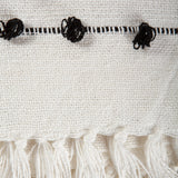 Dii Off White Woven Loop Throw