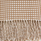 Dii Stone & White Waffle Knit Throw