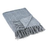 Dii Soft Denim Blue Chenille Throw