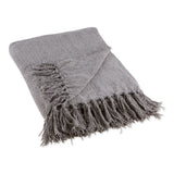Dii Soft Gray Chenille Throw