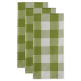 Dii Antique Green Buffalo Check Dishtowel (Set Of 3)