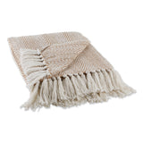 Dii Stone Herringbone Stripe Throw