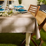 Dii Stone Tonal Lattice Print Outdoor Tablecloth With Zipper