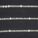 Dii Mineral Gray And Off White Slub Stripe Throw