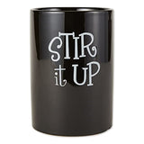 Dii Black Stir It Up Ceramic Utensil Holder