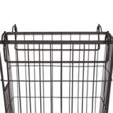 Dii Metal Basket, Black Square Small 11X11X6