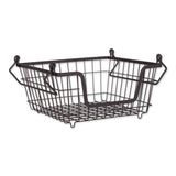 Dii Metal Basket, Black Square Small 11X11X6