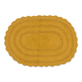 Dii Honey Gold Small Oval Crochet Bath Mat