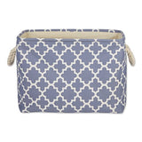Dii Polyester Bin Lattice Stonewash Blue Rectangle Medium