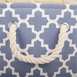 Dii Polyester Bin Lattice Stonewash Blue Rectangle Medium