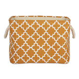 Dii Polyester Bin Lattice Pumpkin Spice Rectangle Large