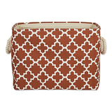 Dii Polyester Bin Lattice Cinnamon Rectangle Small