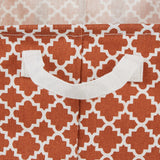 Dii Pe-Coated Cotton Polyester Laundry Hamper Lattice Cinnamon Round 13.5X13.5X20