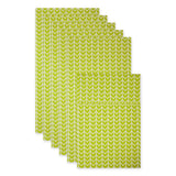 Avocado Herringbone Print Fridge Liner Set/6