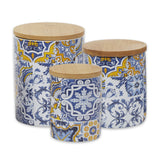 Portuguese Azulejos Ceramic Canister Set/3
