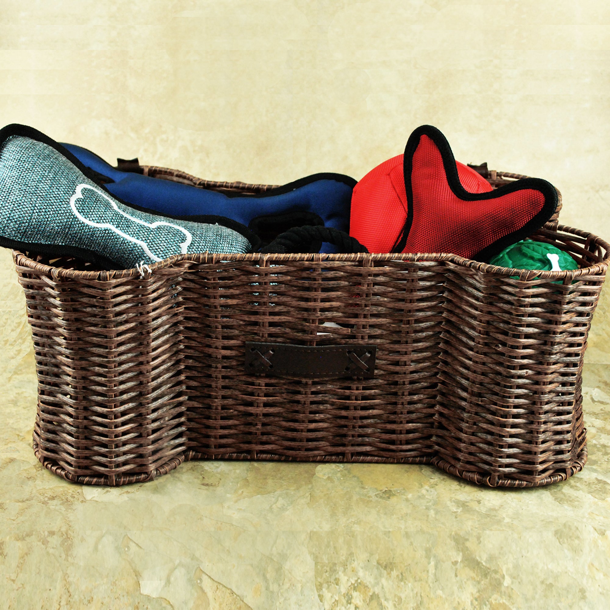 Dii Bone Shape Toy Basket Small