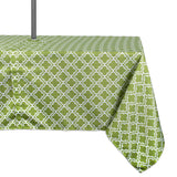 Dii Green Lattice Outdoor Tablecloth With Zipper