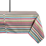 Dii Summer Stripe Outdoor Tablecloth With Zipper