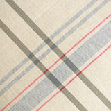 Dii Gray French Stripe Tablecloth 70 Round