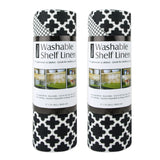 Dii Black Lattice Shelf Liner (Set Of 2)