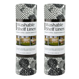Dii Black Dahlia Shelf Liner (Set Of 2)